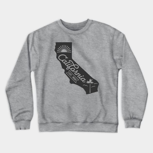 State of California Graphic Tee Crewneck Sweatshirt by MN Favorites